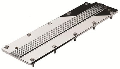 Billet Specialties  Valley Cover - Polished Ribbed Suit GM LS Series With Carburetted Manifold