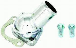 Racing Power Company  Chrome Steel Thermostat Housing, Gasket Style Fits S/B & B/B Chev V8 1955-64