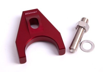 Aeroflow Performance  Billet Distributor Hold Down Clamp - Red Suit SB Chevy