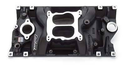 Edelbrock  Performer Intake Manifold SB Chevy Vortec, Idle - 5500 rpm, Dual Plane, non-EGR