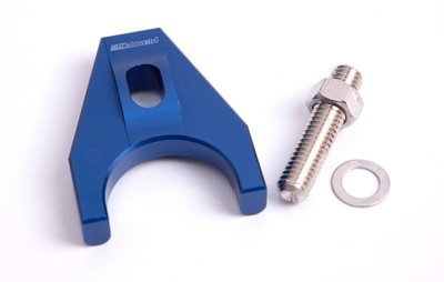Aeroflow Performance  Billet Distributor Hold Down Clamp - Blue Suit SB Chevy