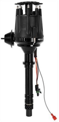 MSD  Pro-Billet Ready-To-Run Distributor - Black Chev Small/Big Block, Magnetic Pickup, Vacuum Advance, High Output Module