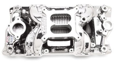Edelbrock  RPM Air-Gap Intake Manifold - EnduraShine finish Small Block Chevy, 1500-6500 rpm