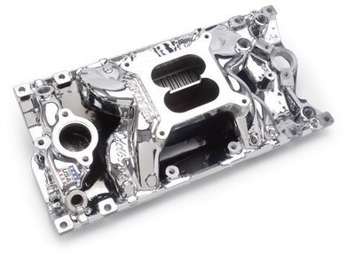 Edelbrock  RPM Air-Gap Intake Manifold - EnduraShine finish Small Block Chevy Vortec, 1500-6500 rpm