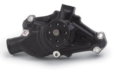 Edelbrock  Victor Series Aluminium Water Pump Black Finish Suit SB Chev, Short Style, 5/8