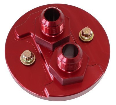 System One  Billet Block Adapter Suit SB & BB Chev Gen IV -10AN Inlet/Outlet