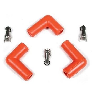 Accel  Spark Plug Boot & Terminal Kit 90° Orange Boot, Suit 8mm wire ​