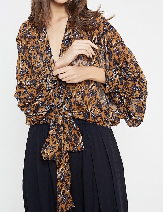 Marcia Tie Front Top UPSH705-MARCIA
