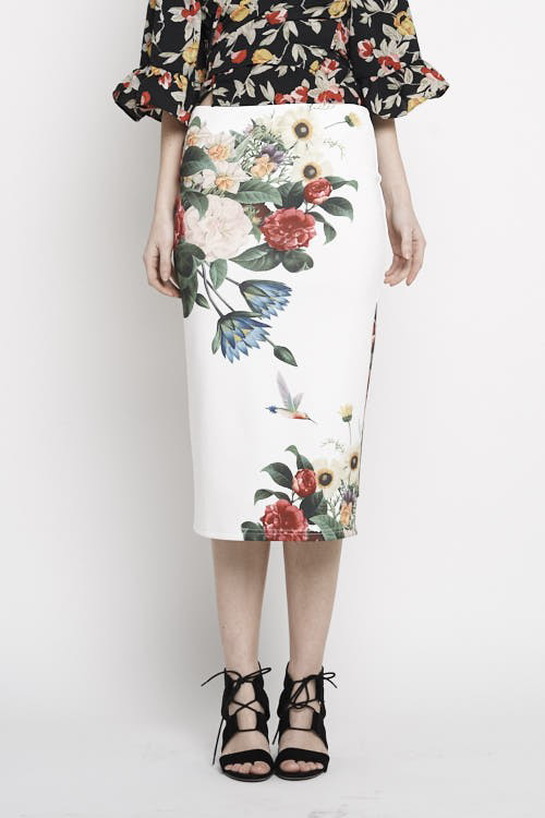 Coral Gambles Pencil Skirt UPSK555-CORALGAMBLES