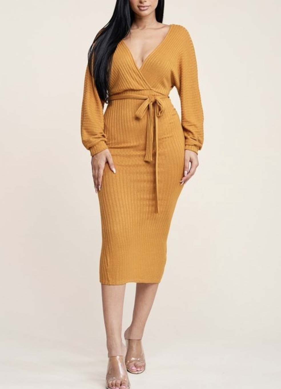 Lauren Ribbed Dress UPDR824-LAUREN