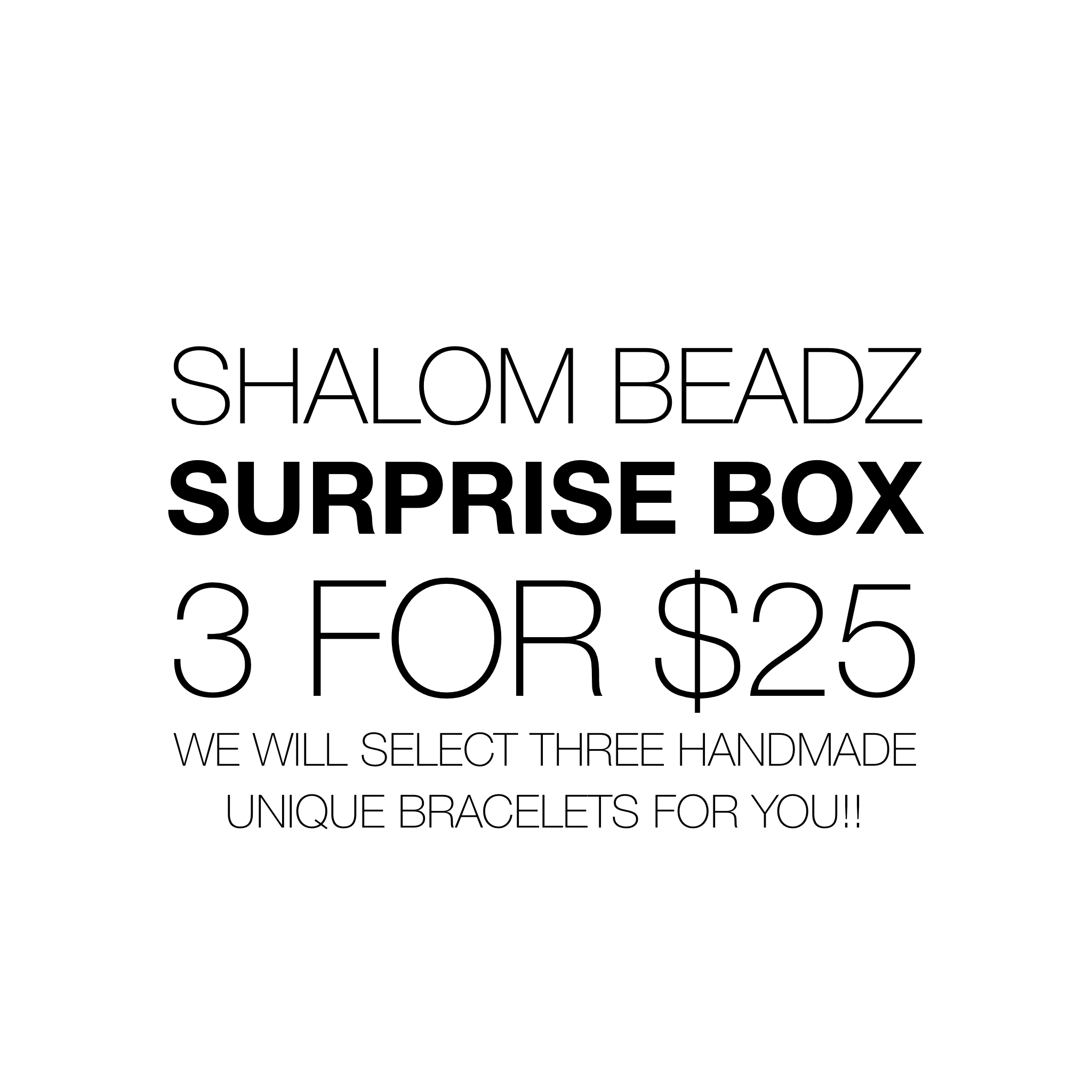 Shalom Beadz Surprise Box UPSB001-SURPRISEBOX