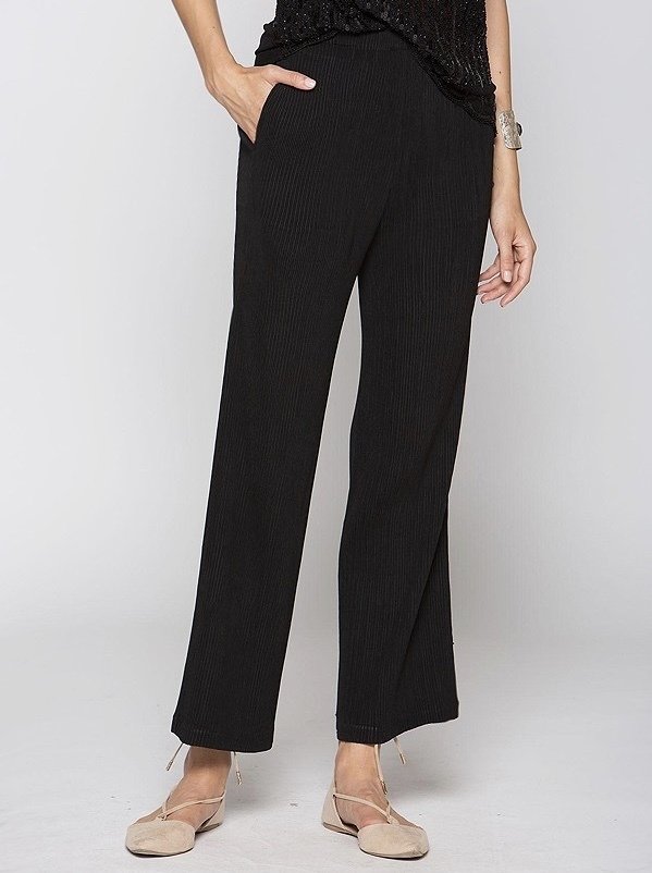 Grace Pleated Cropped Pants UPPT455-BPP