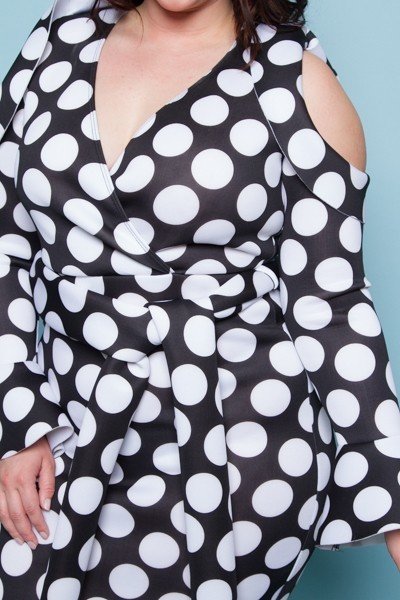 All The Dots Dress-Upclose