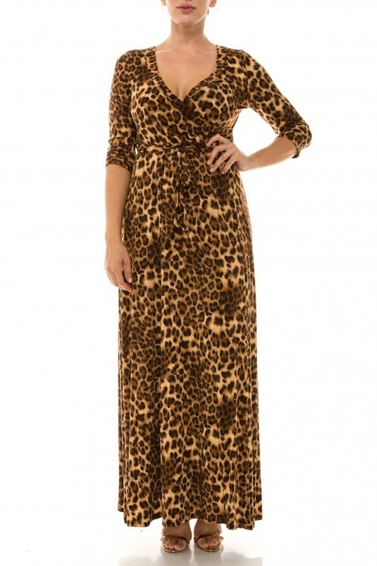 That's You Girl Maxi Dress - Leopard UPDR625-THATSYOUGIRL-LEOPARD
