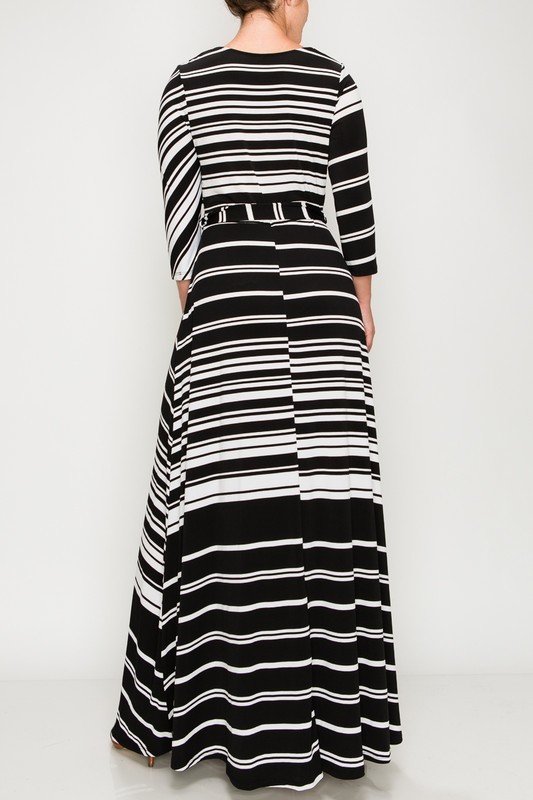 That's You Girl Man Dress - Black Striped