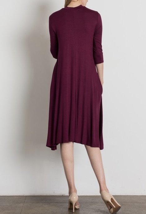 Burgundy Back View