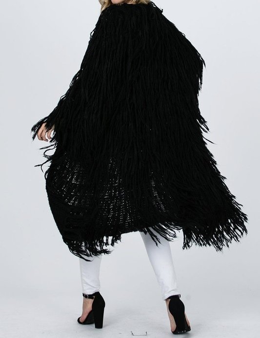 Black Back View