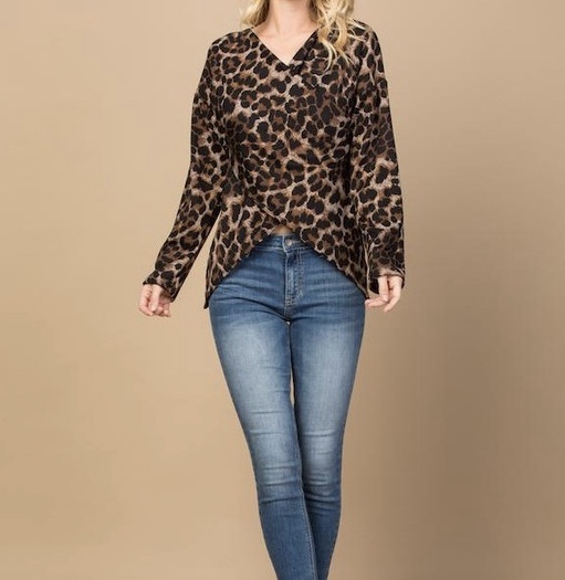 Safari Love Wrap Top Full View