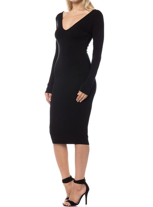 LaDonna Midi Dress Black Side View