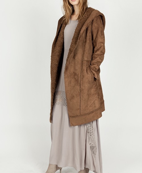St. Cloud Coat Brown Front View
