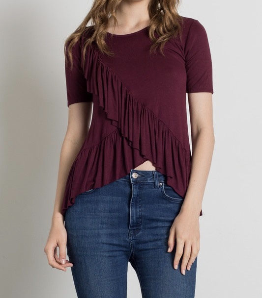 Ruffled Up Top UPSH698-RUFFLEDUP