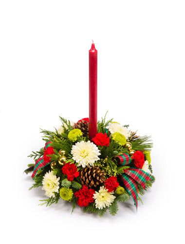 Candlelit Christmas Centerpiece 030A61-6401