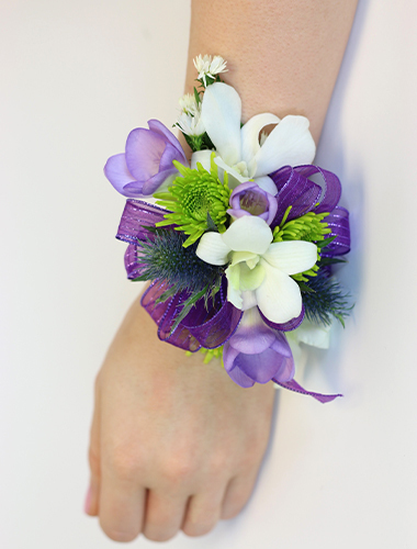 Orchid & Freesia Wristlet 030A146-6401