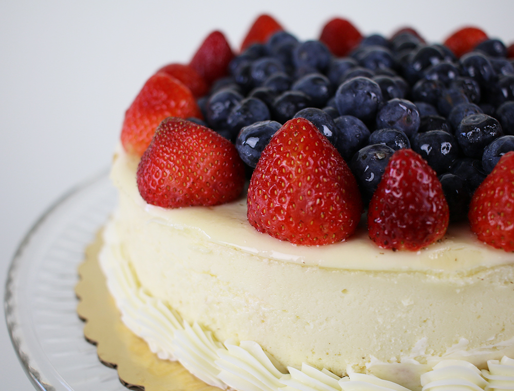 Fresh Fruit Topped Cheesecake