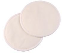 3 Pairs (6 individual pads) - Plain Re-usable Bamboo Breast Pads