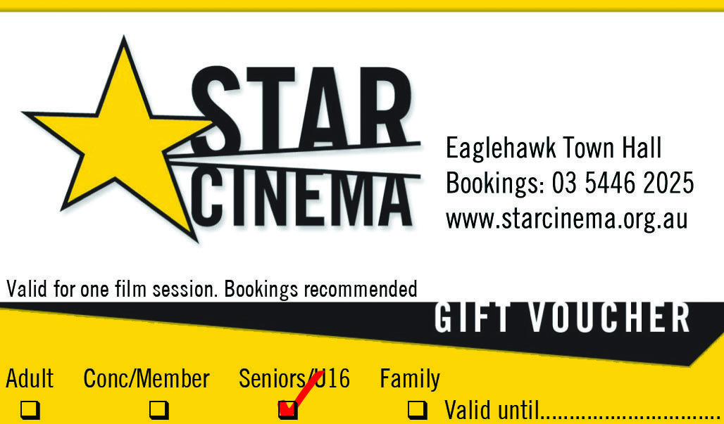 10 x Gift Voucher - Senior Card holder / Under 16 00006