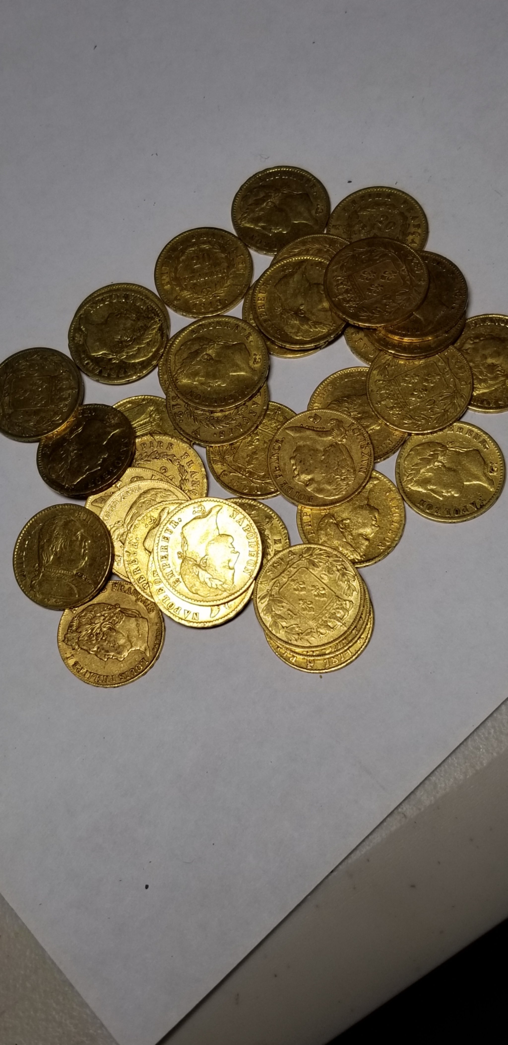 20 franc gold coin - random date 00175