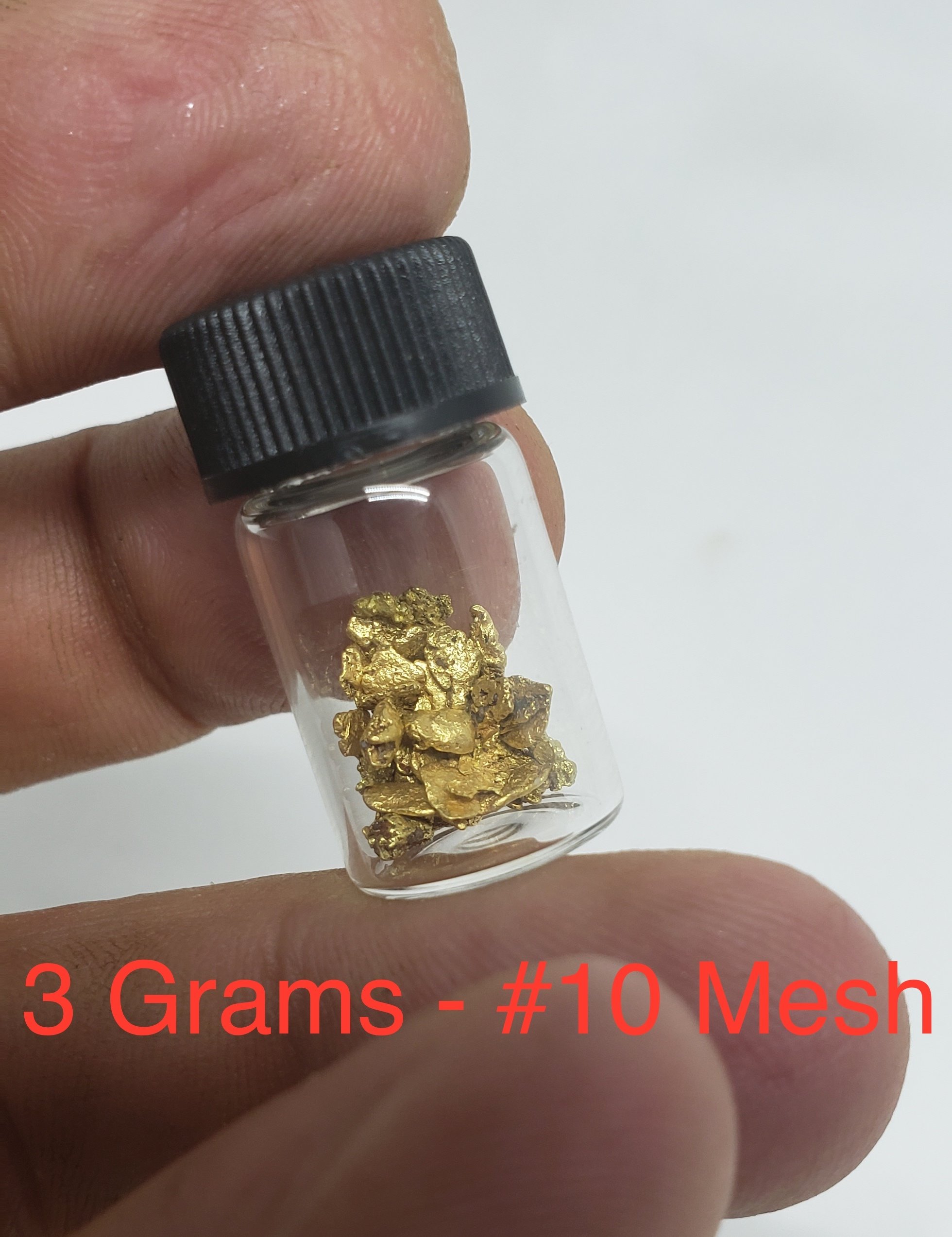 3 grams #10 mesh
