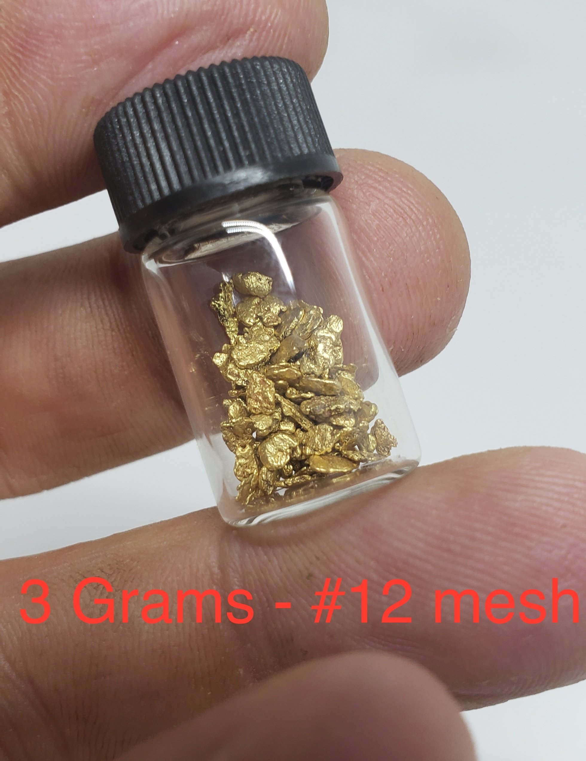 3 grams #12 mesh