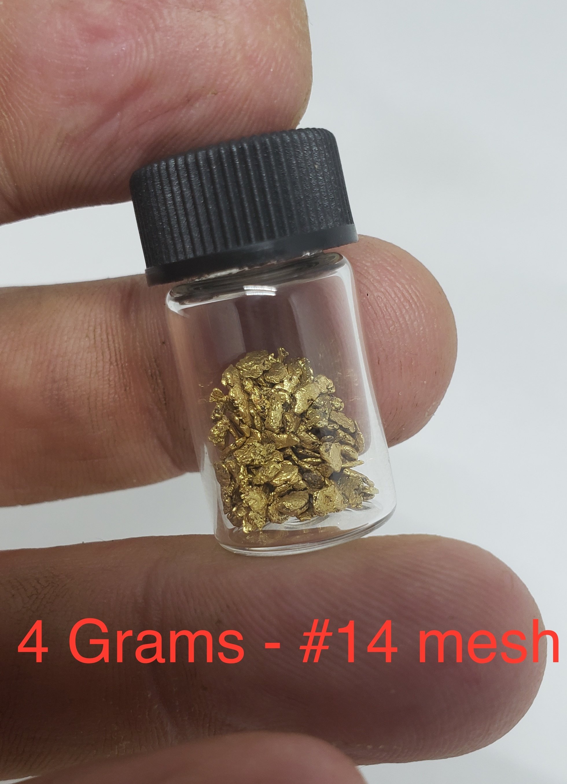 4 grams #14 mesh