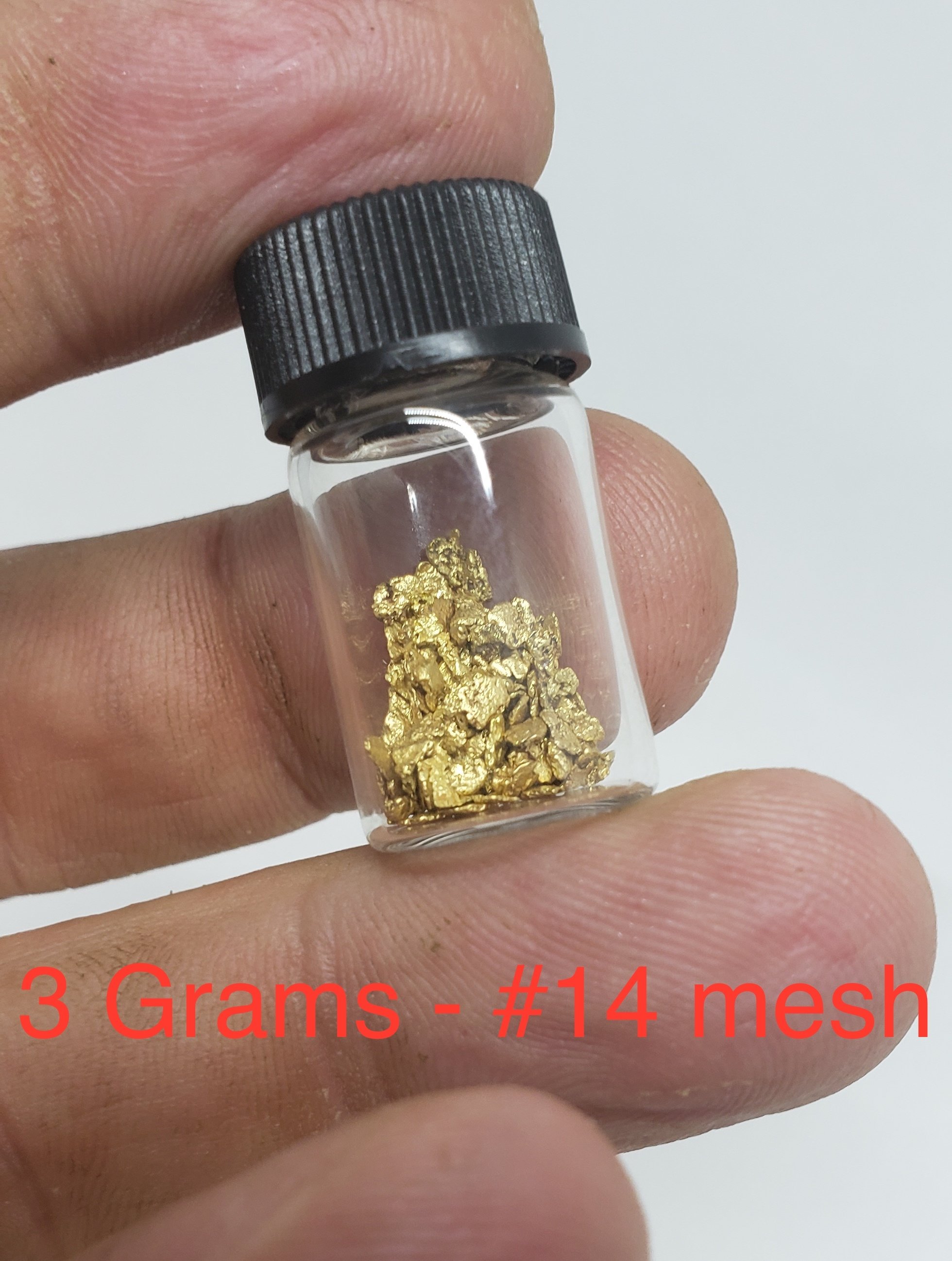 3 grams #14 mesh