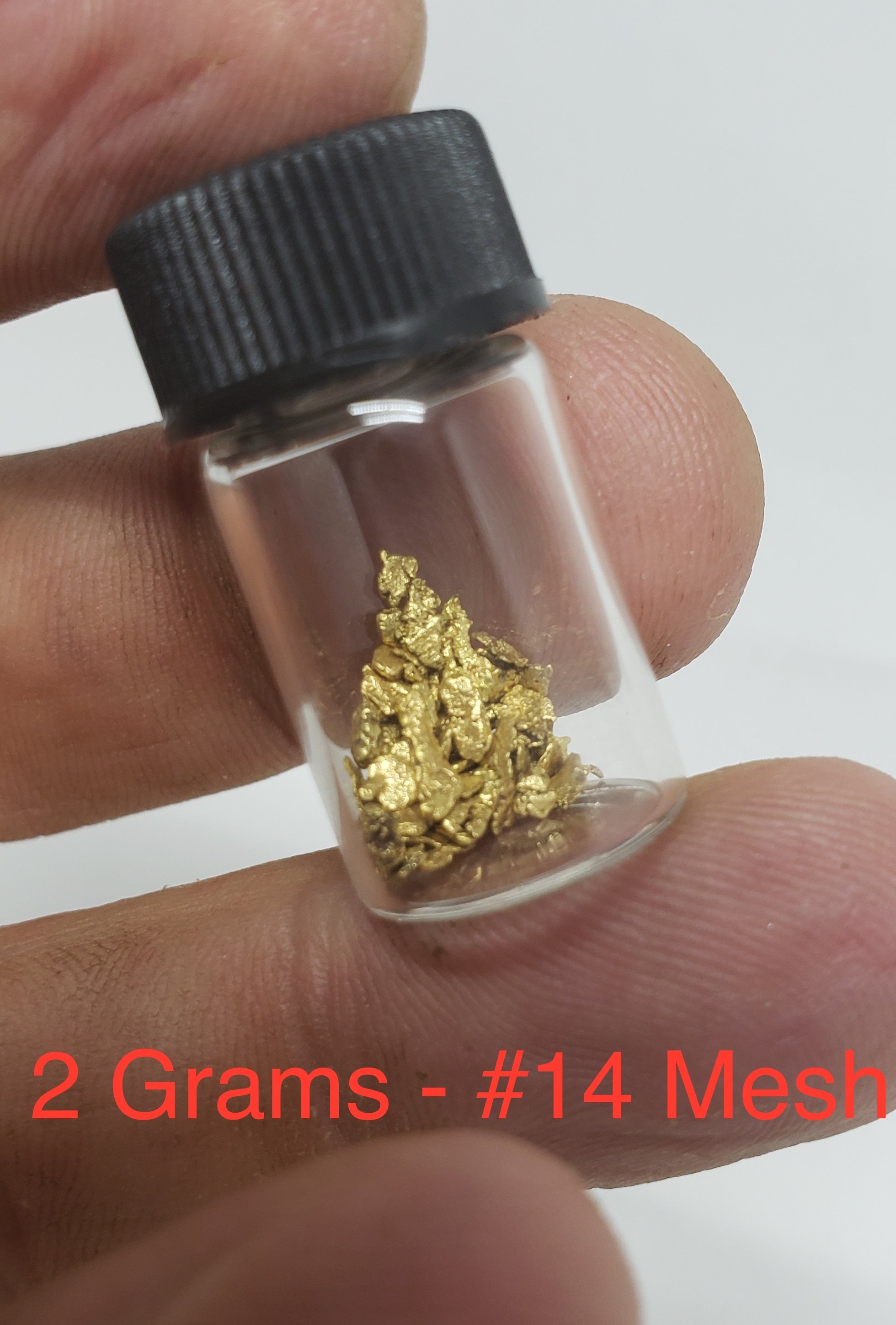 2 grams #14 mesh