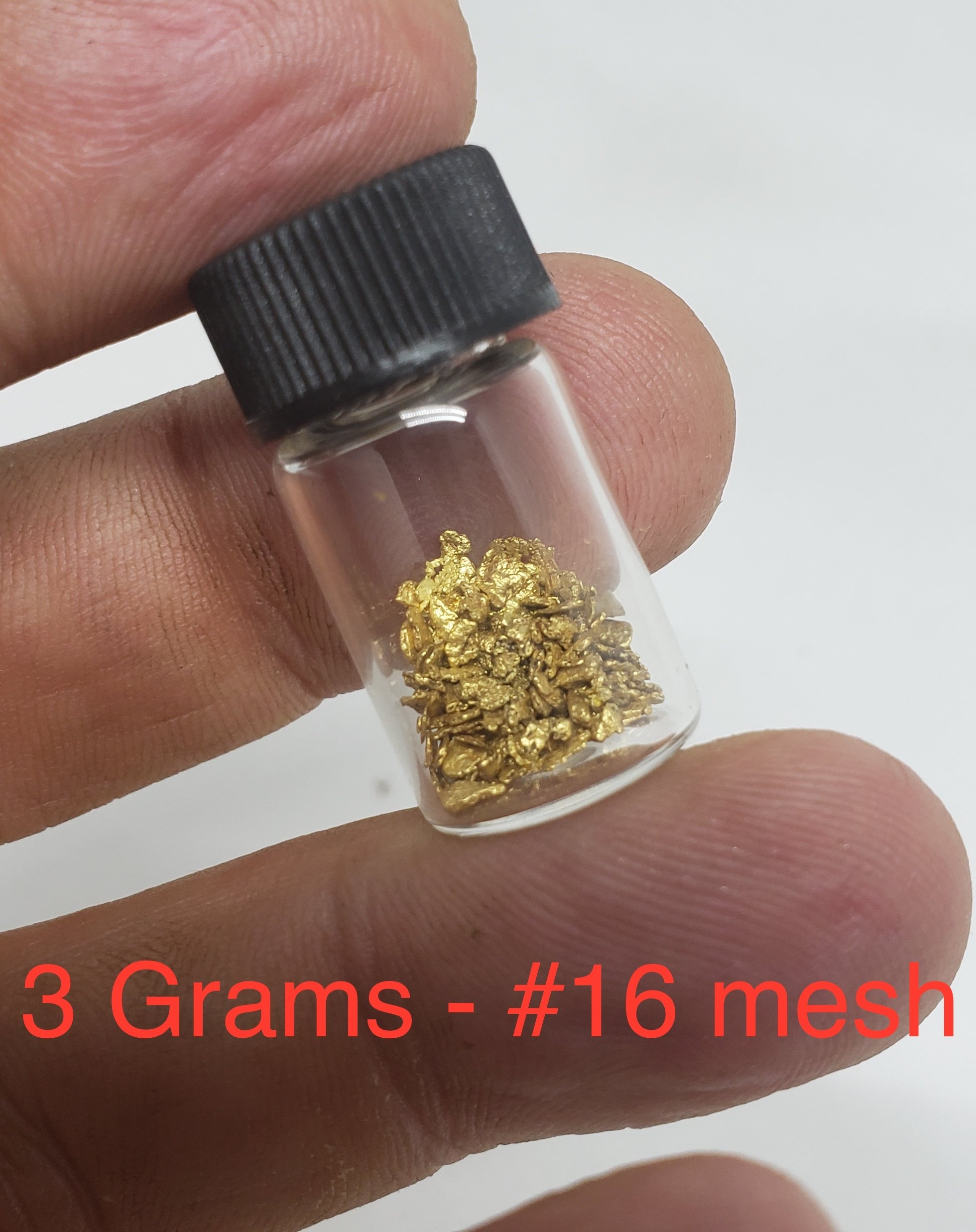 3 grams #16 mesh