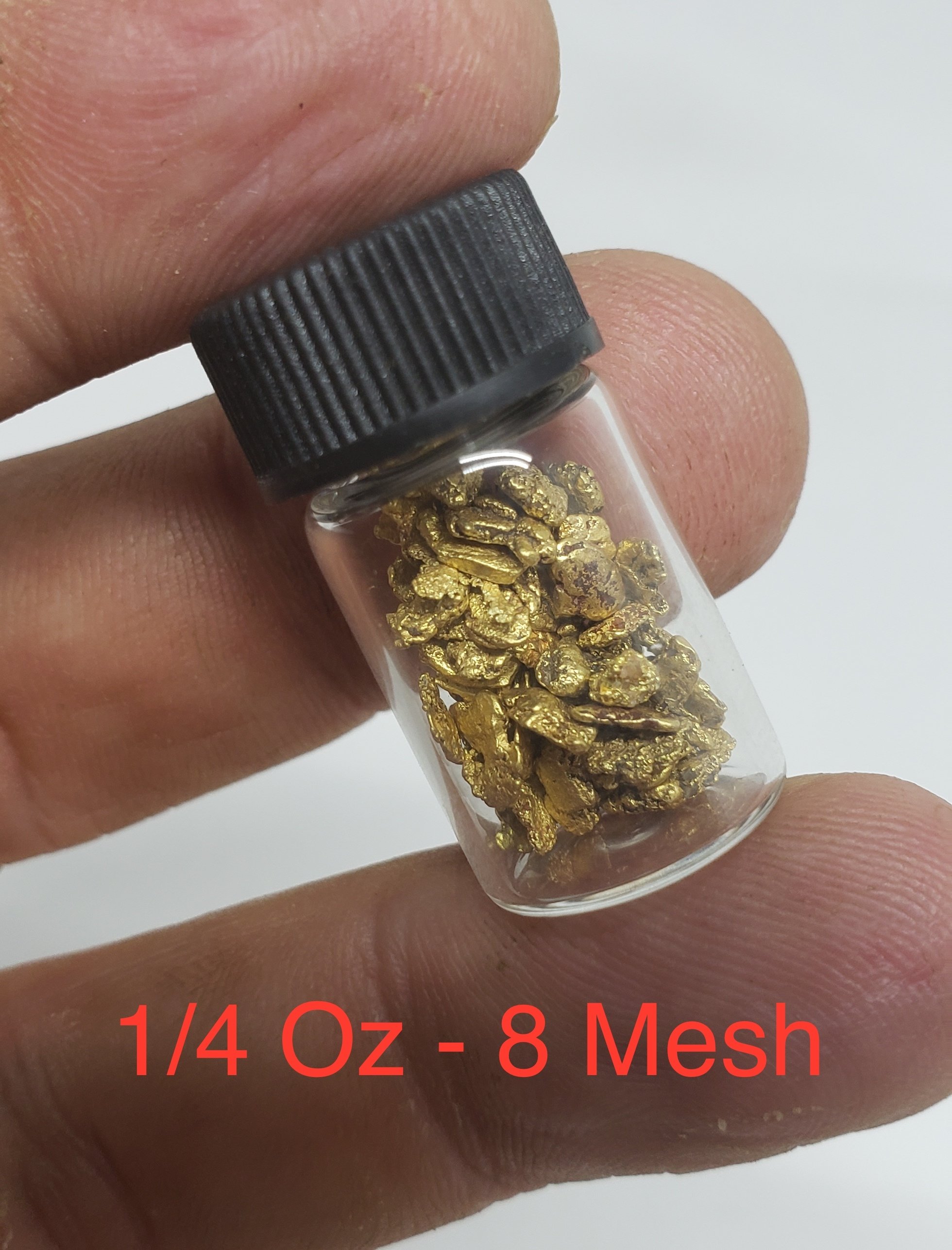#8 Mesh Gold Nuggets - 1 gram of #8 gold 00000
