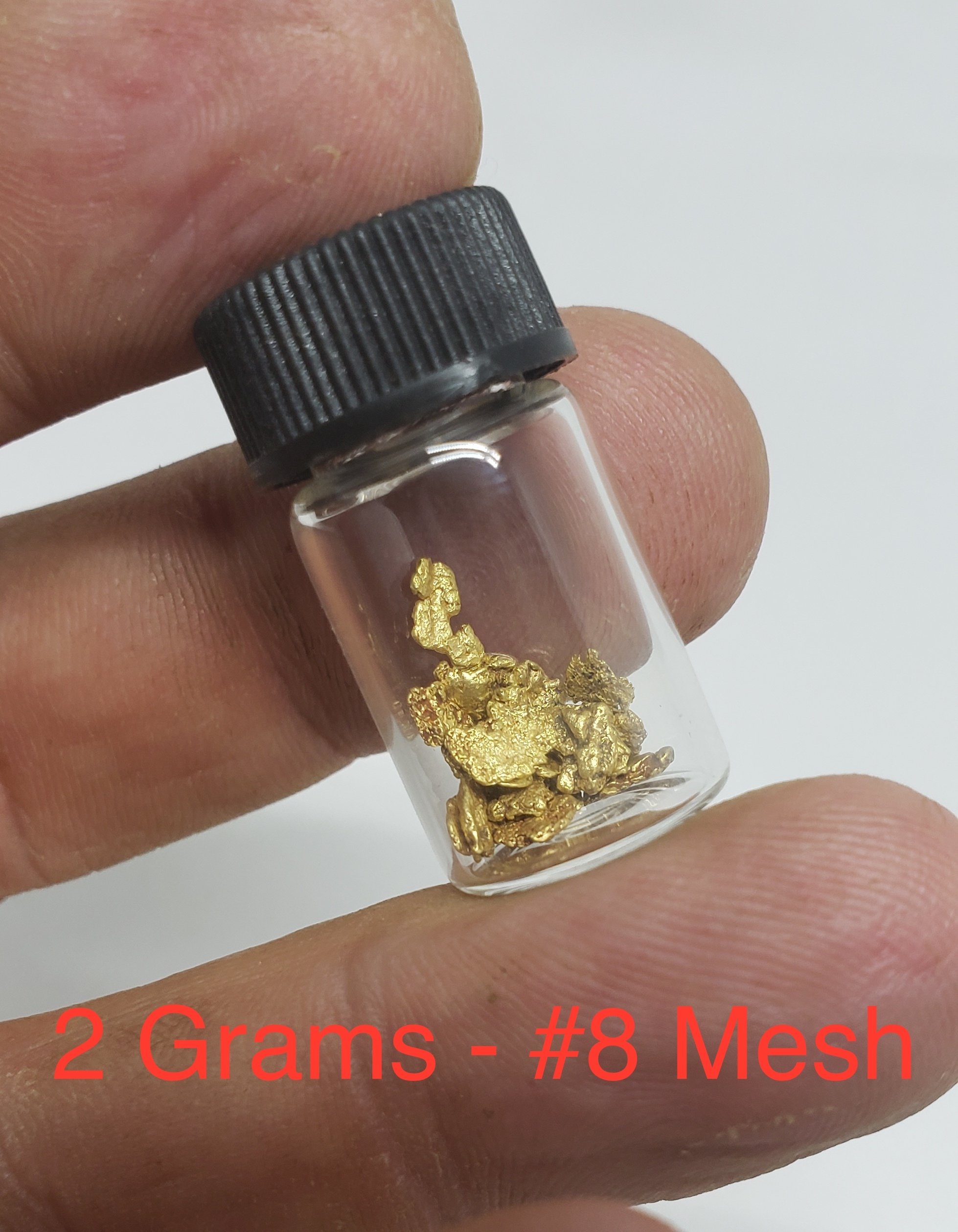 2 grams #8 mesh