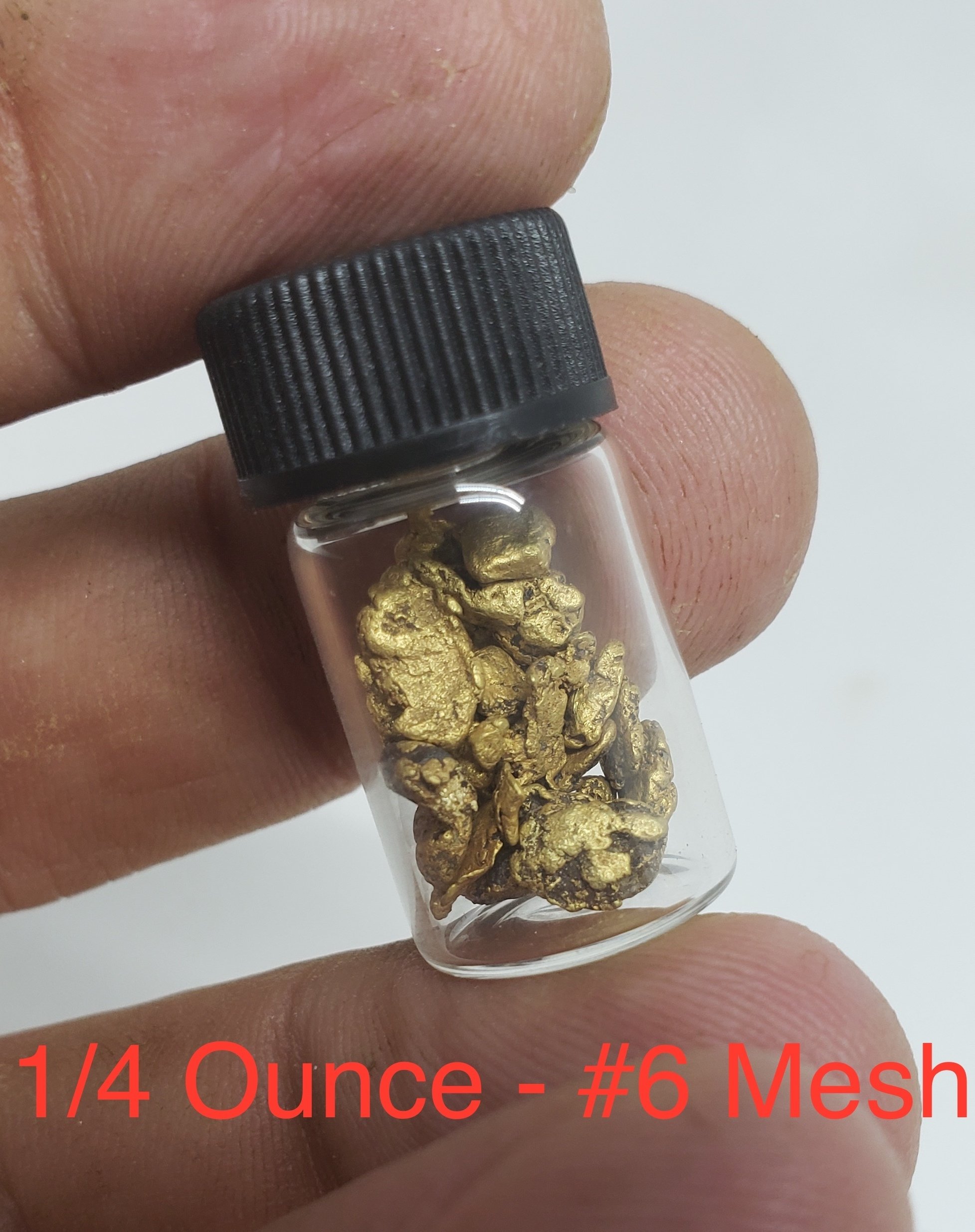 #6 Mesh Gold Nuggets - 1 gram of #6 gold 00187