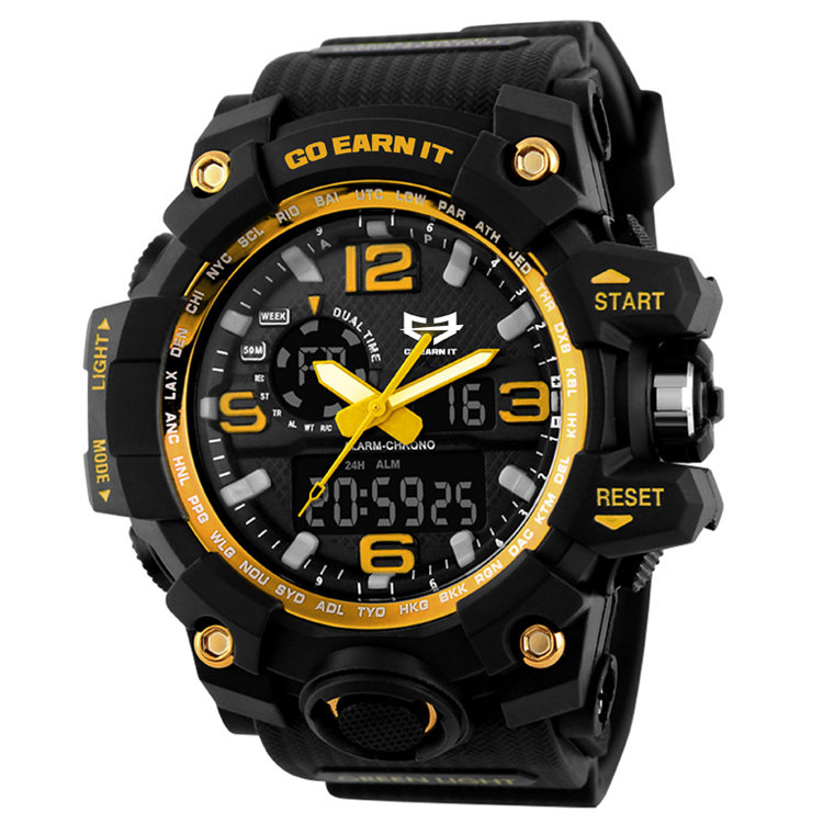 Go Earn It ALPHA Sports Watch - Gold 04-007-000-00101-**-SportsWatch-Gold-Unv