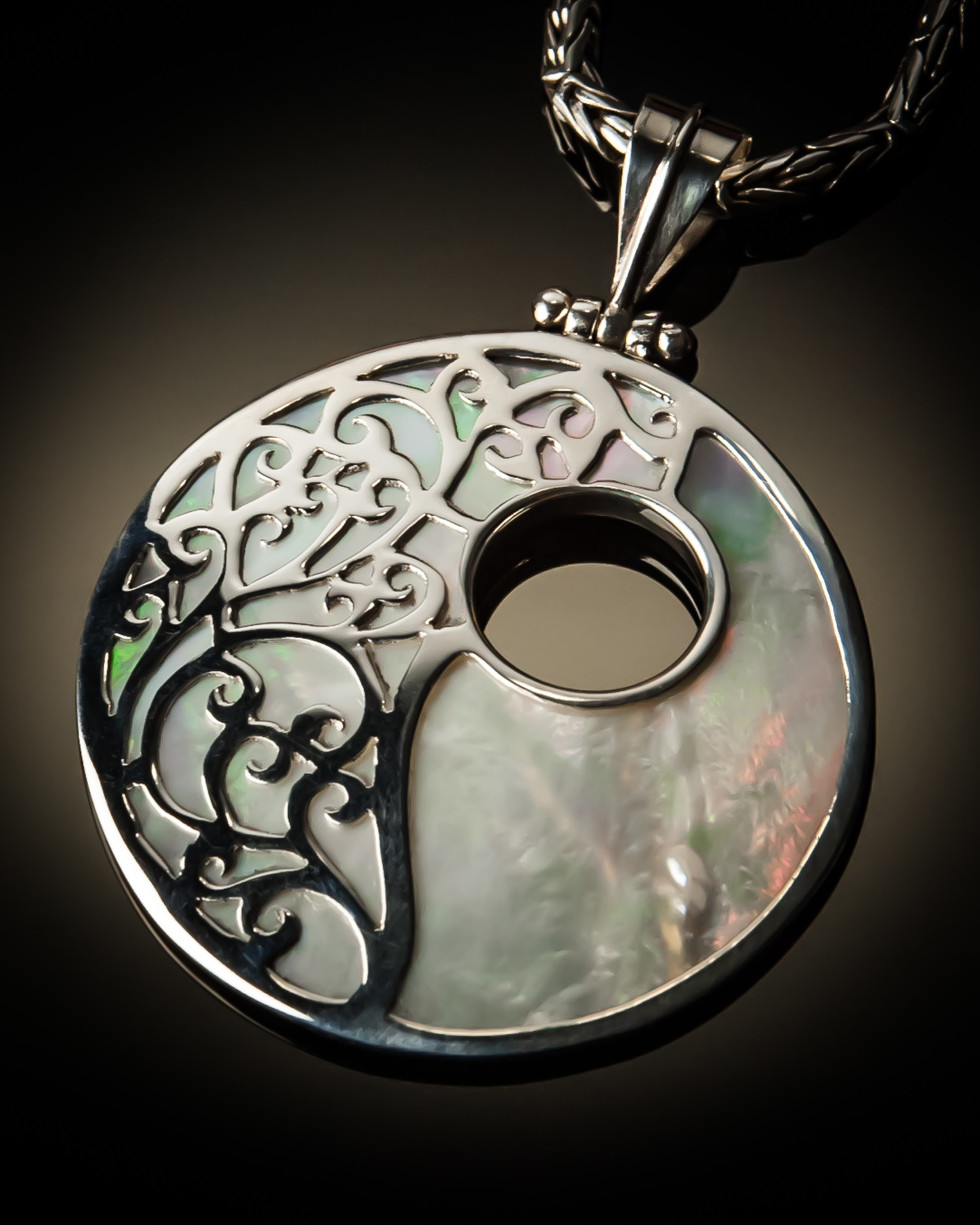 Mother of Pearl Sterling Silver Overlay P-09063 Mother of Pearl