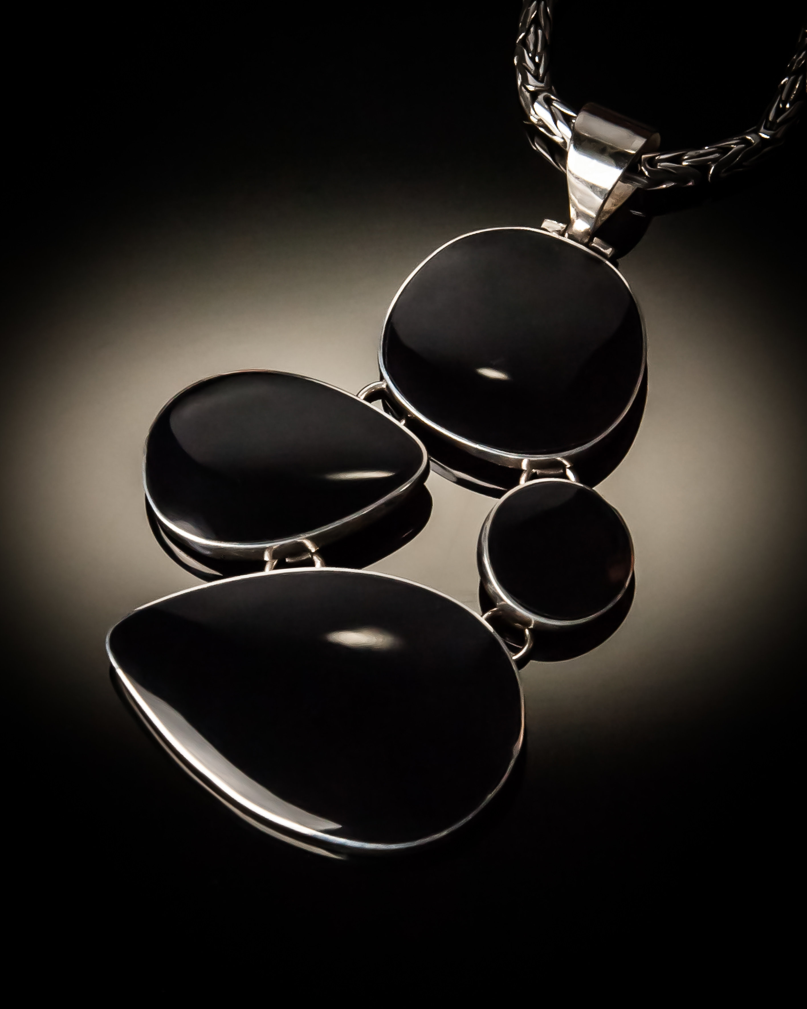 Five Piece Movable Sterling Silver Pendant P-08026