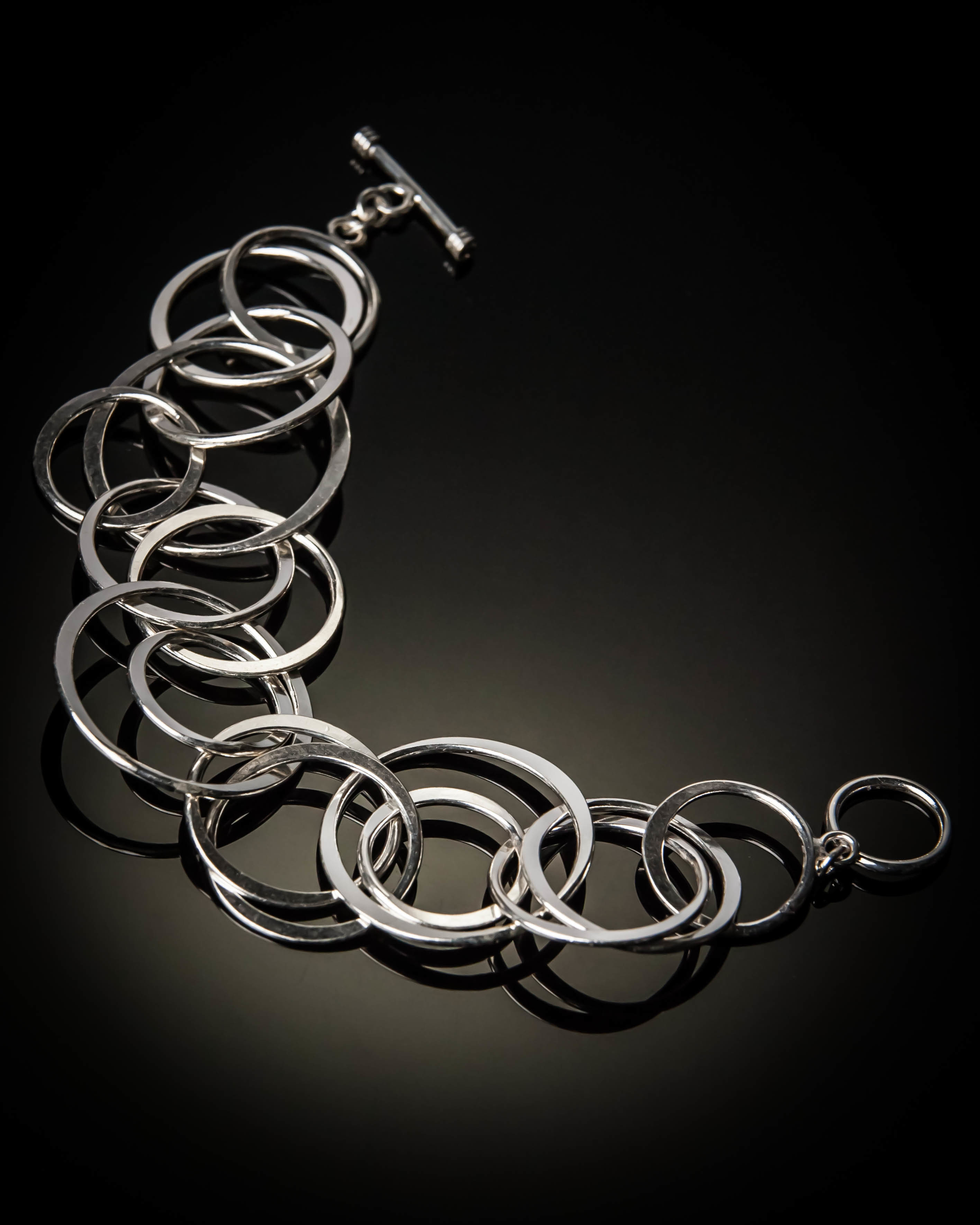 Sterling Silver Multi-Loop Bracelet ELE-BR-09009