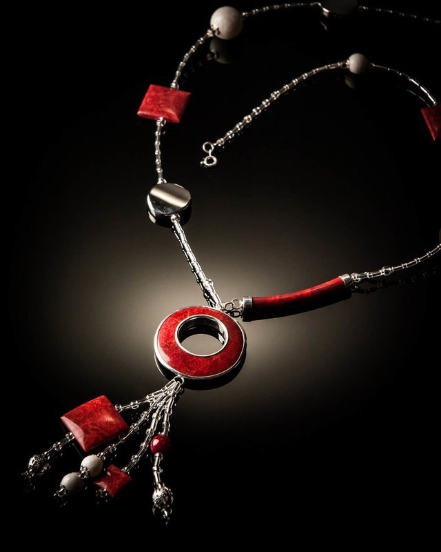 Red Coral Sterling Silver and White Coral Red Coral Sterling Silver and White Coral