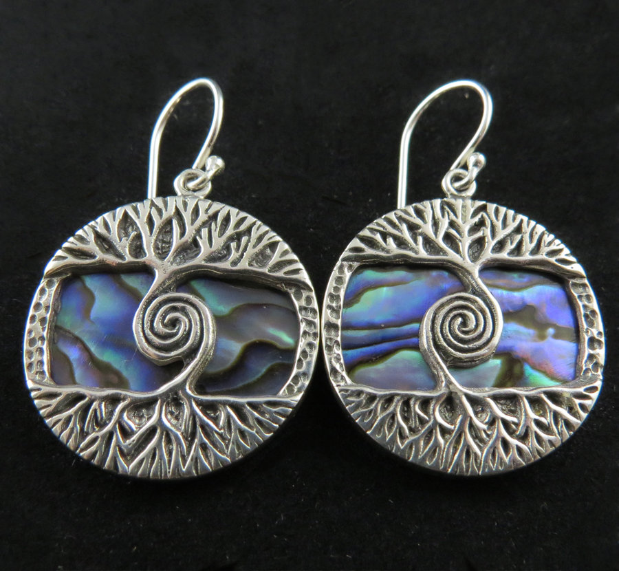 Tree of Life Sterling Silver Earrings