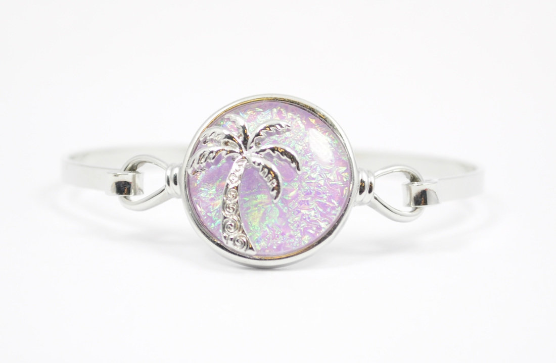 Pink Palm Tree Bracelet