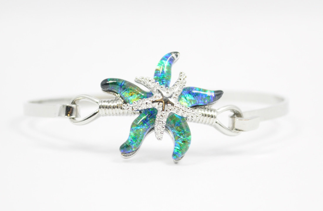 Green/Blue Starfish Bracelet