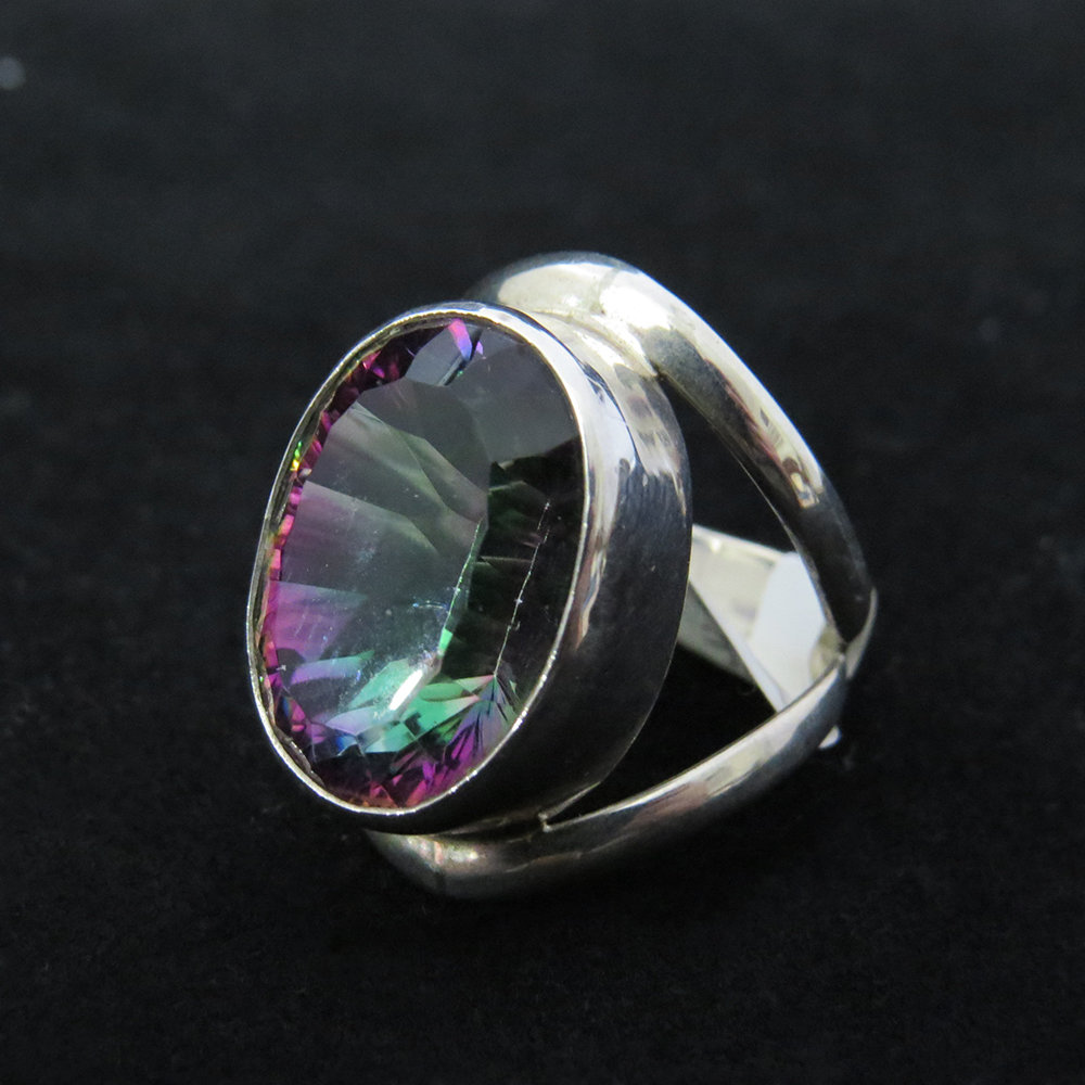 Sterling Silver Mystic Topaz Ring R-ACC-2455