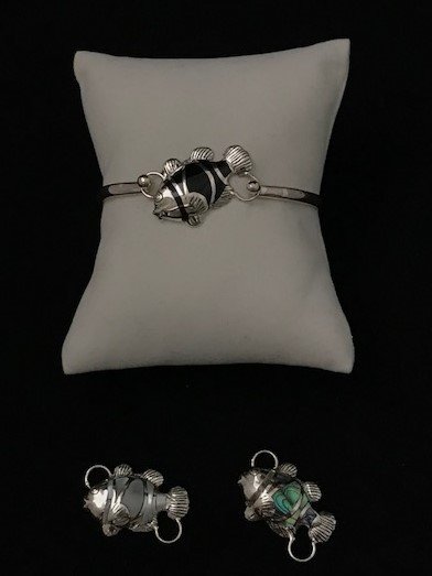 Sterling Silver Fish Topper Top-ATD-3